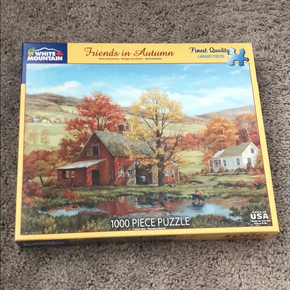 White Mountain Friends in Autumn 1000 piece puzzle - Picture 1 of 4